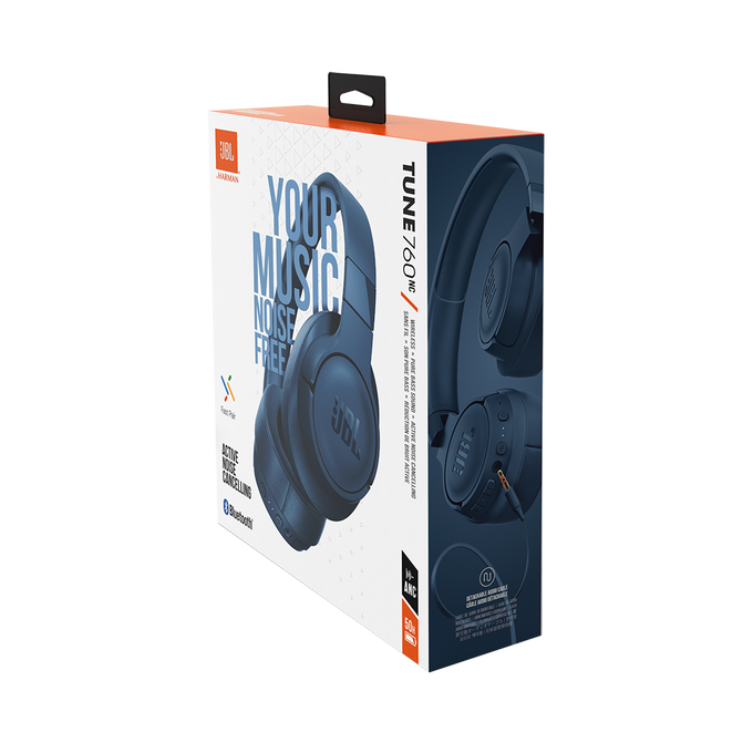 JBL Tune 760NC - Blue - Wireless Over-Ear NC Headphones - Detailshot 10 image number null